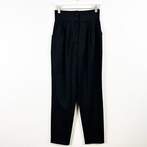 Rachel Antonoff Black High Rise Staight Leg Trousers Size 2